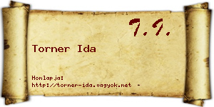 Torner Ida névjegykártya